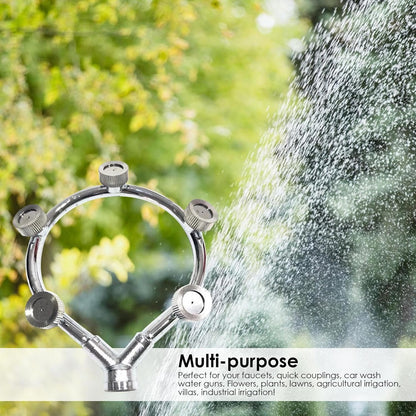 High-Pressure Stainless Steel Multi-Nozzle Sprayer – Efficient Spray Attachment for Garden Irrigation