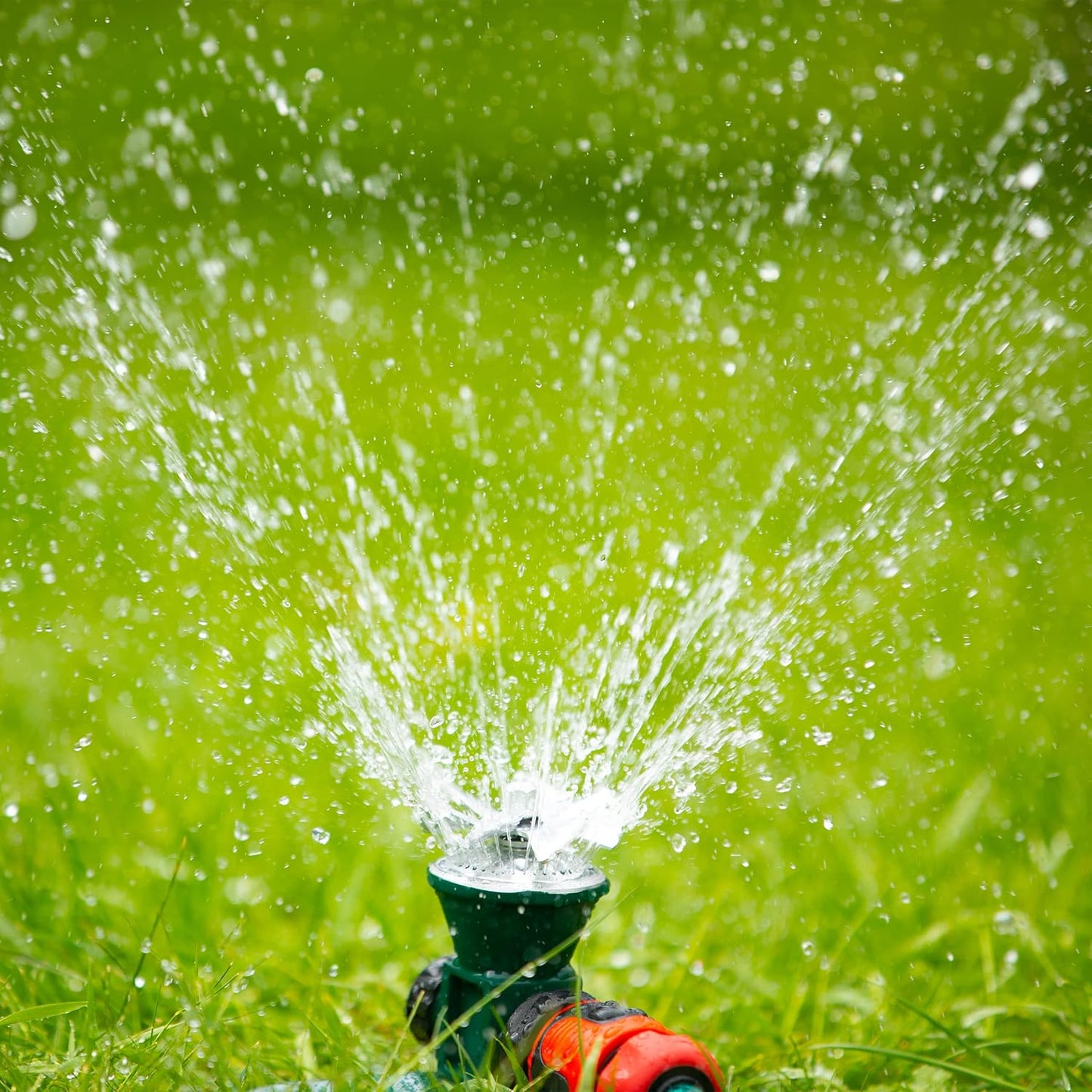 360-degree Automatic Rotating Lawn Sprinkler – Efficient Metal Spray Head For Garden Irrigation