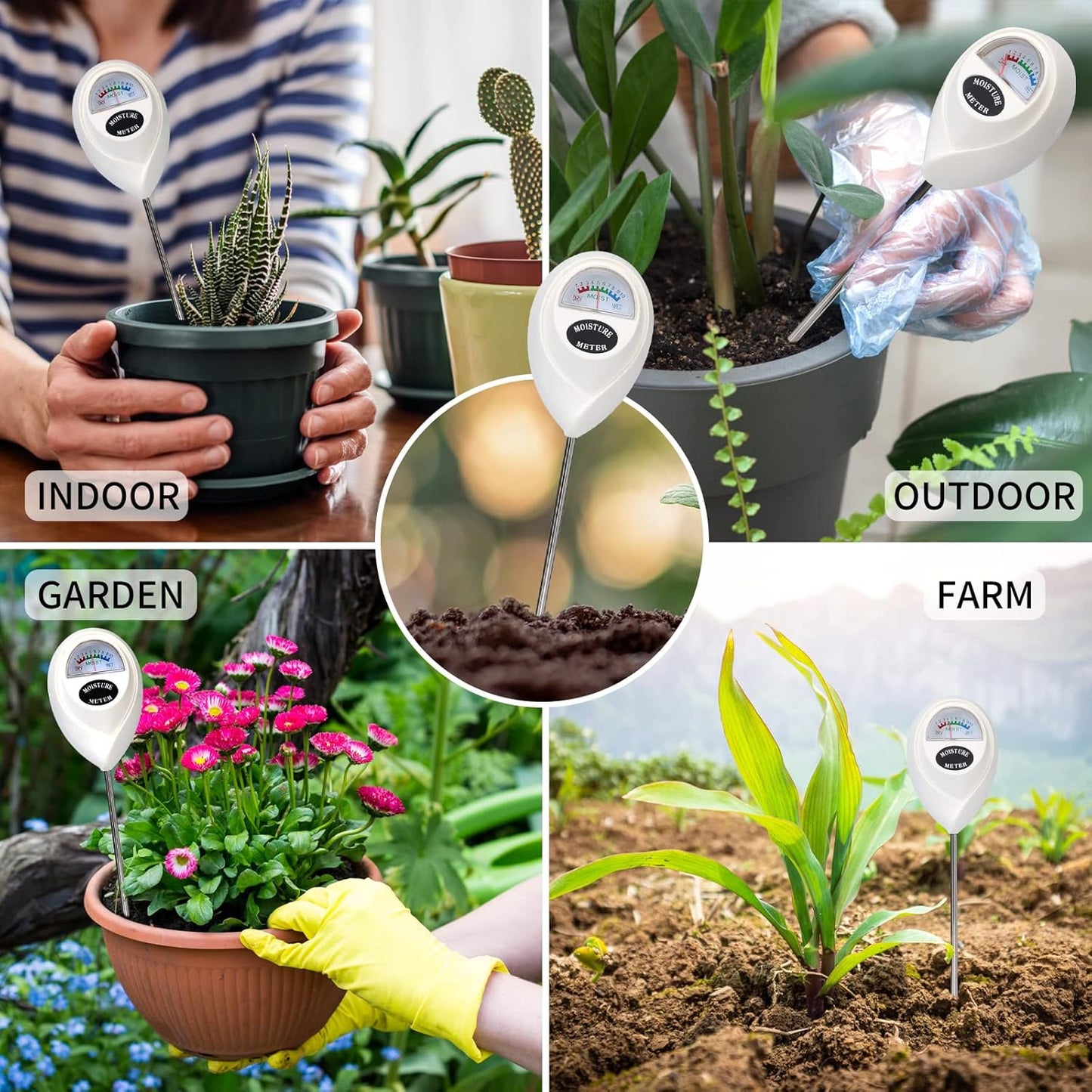 Soil Moisture Meter for Precise Moisture Measurement – Ideal for Plant Care and Gardening
