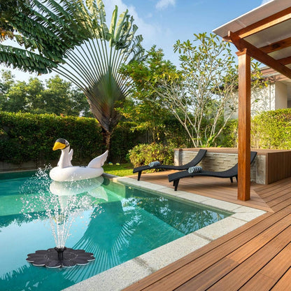 Solar-Powered Flower-Design Fountain – Water Feature for Garden, Ponds, and Pools