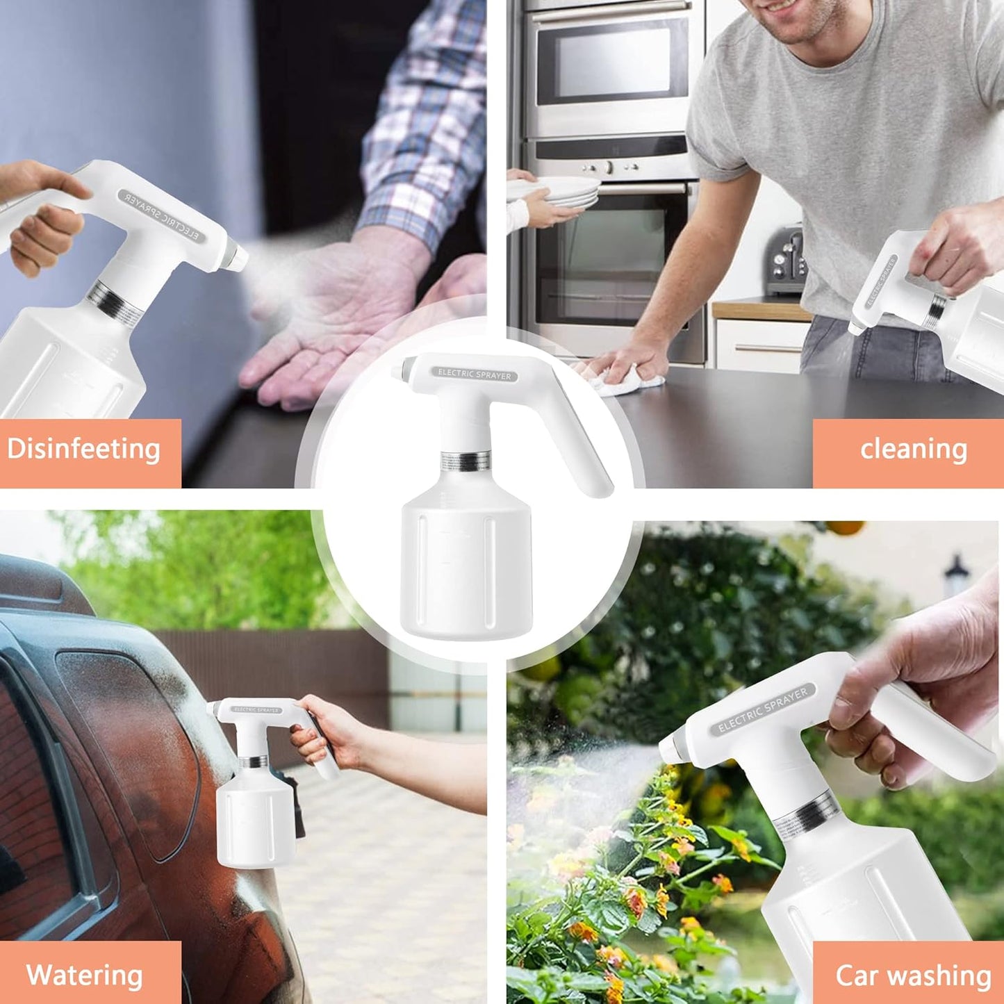 Electric Spray Bottle for Plants – Automatic Watering Can with Ergonomic Comfort Handle for Easy Watering