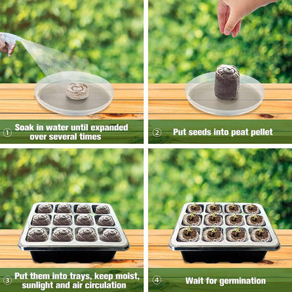 Coconut Fiber Peat Germination Pellets – Seed Planting Starter for Optimal Germination