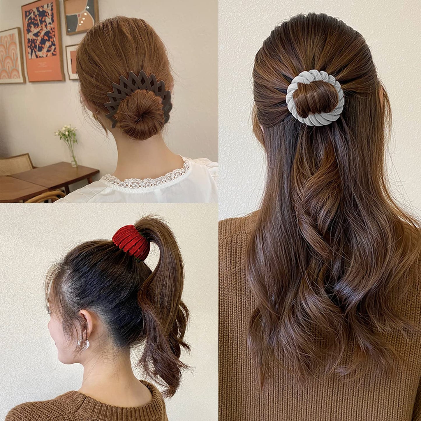 Elastic Bird’s Nest Hair Clip – Secure Hold & Stylish Design