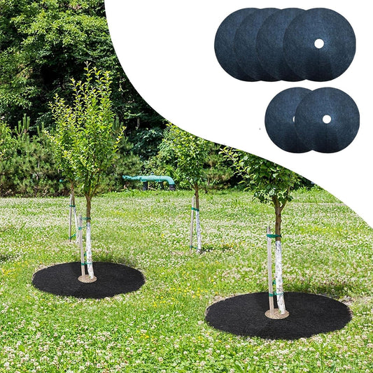 Breathable Weed Control Tree Ring Mat – Root Protection Mat for Garden and Plant Care