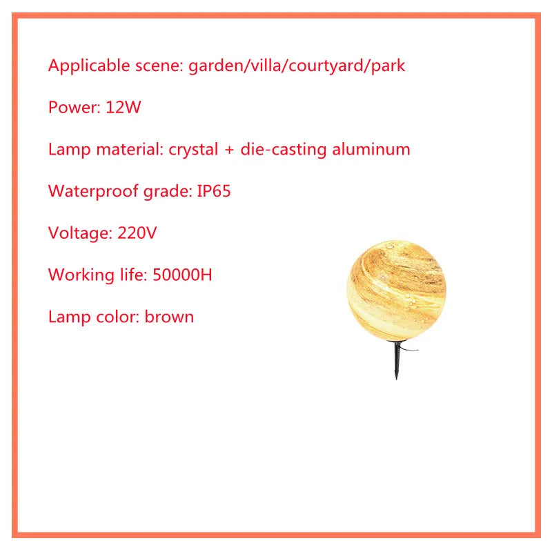 Weather-Resistant LED Garden Globe – Solar-Powered Lawn Light for Outdoor Spaces and Patios