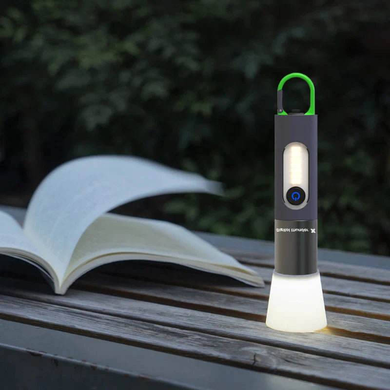 Multifunctional LED Flashlight with USB Rechargeable and Waterproof Design