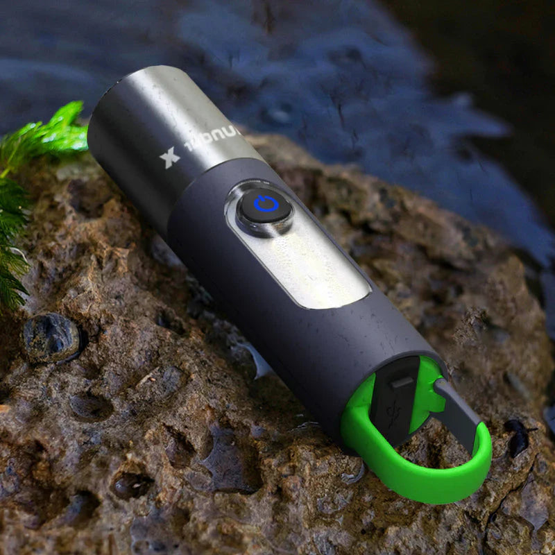 Multifunctional LED Flashlight with USB Rechargeable and Waterproof Design