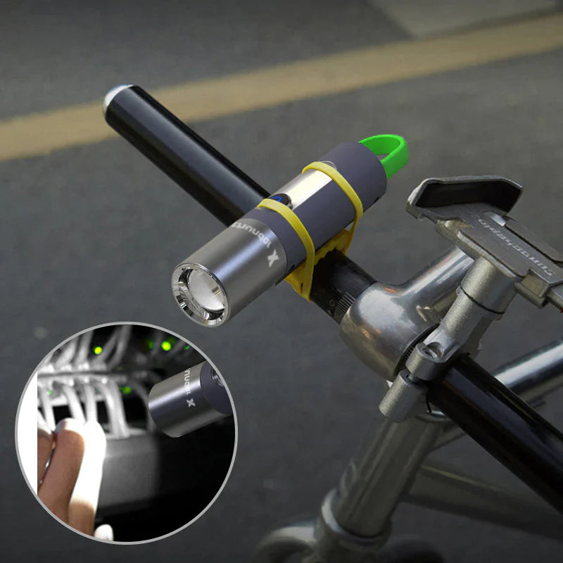 Multifunctional LED Flashlight with USB Rechargeable and Waterproof Design
