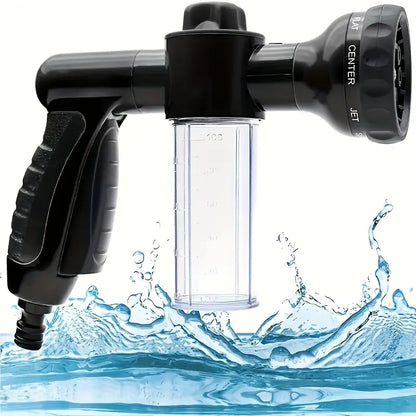Multifunctional car wash spray gun with microfiber attachment – spray gun for thorough vehicle cleaning