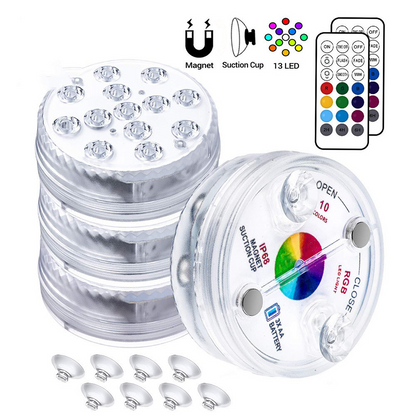 RGB LED Underwater Lighting with Remote Control – Color Changing for Pools, Bathrooms, and Ponds