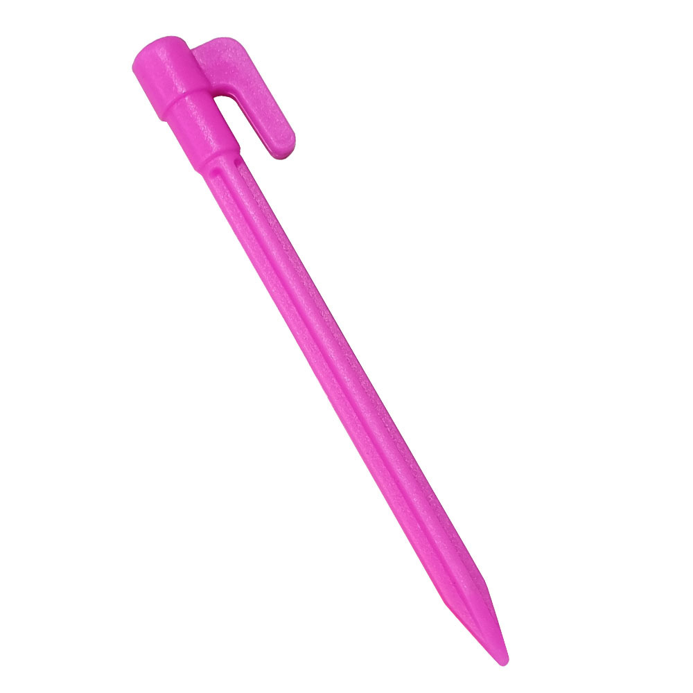 Plastic Tent Pegs with Hooks – Durable Ground Stakes for Camping, Tarps, and Shelters
