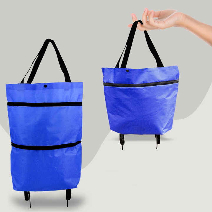 Foldable Shopping Trolley Bag – 2-in-1 Convenience for Everyday Shopping