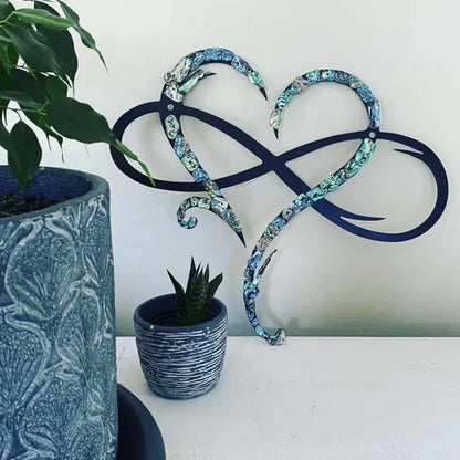 Metal Wall Decoration Infinity Heart