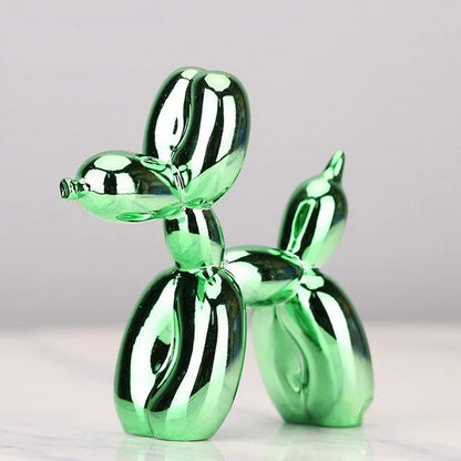 Balloon Animal Sculpture – Modern Decorative Figure Made of Metal in High-Gloss Finish