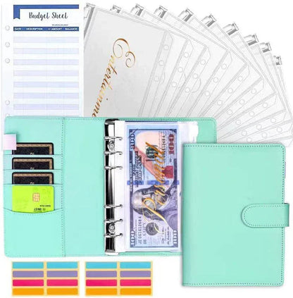 Budget Planner with Envelopes and Card Slots
