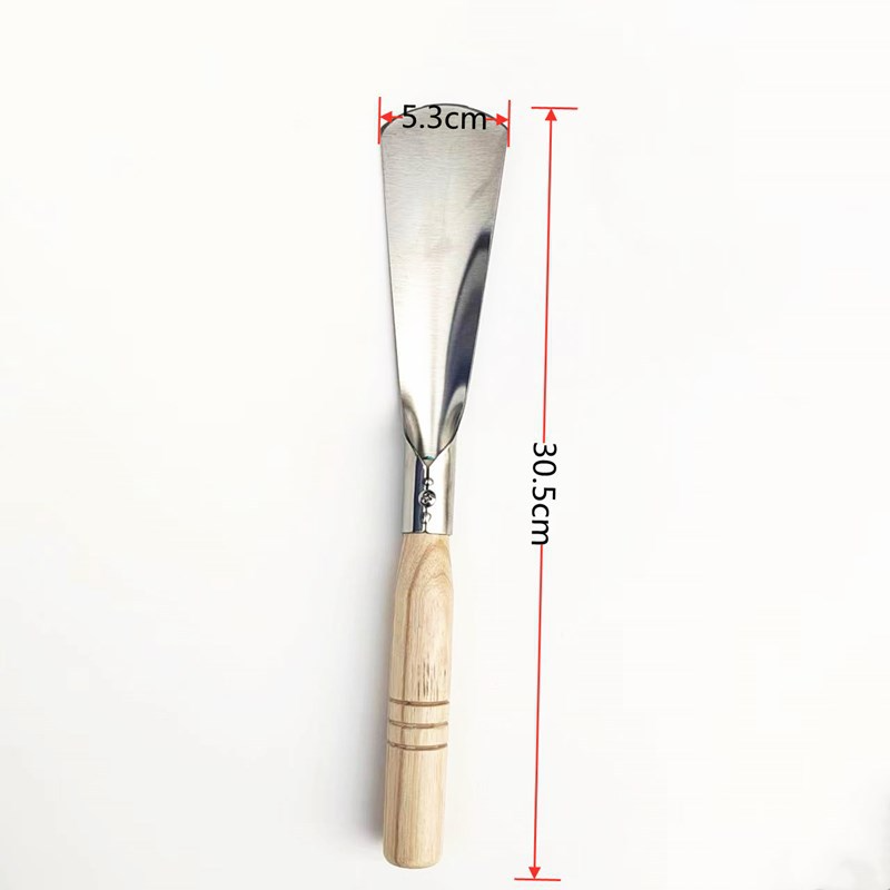 Stainless Steel Weed Puller With Wooden Handle – Sturdy Digging Tool For The Garden