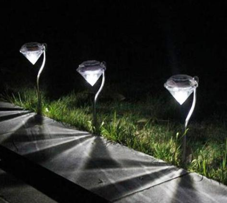 Solar Diamond Garden Light – Color-Changing LED Outdoor Lighting for Terrace and Garden