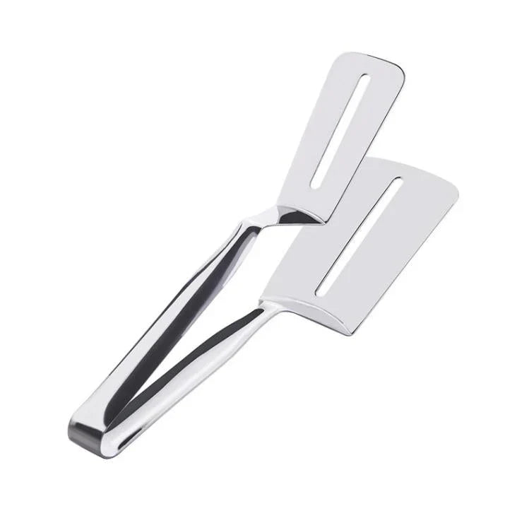 Reversible Stainless Steel Spatula with Non-Slip Handle for Frying Pans and Grills