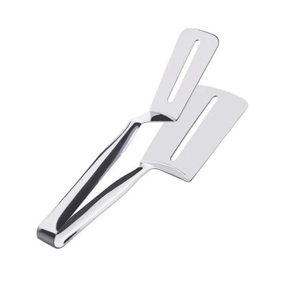 Reversible Stainless Steel Spatula with Non-Slip Handle for Frying Pans and Grills