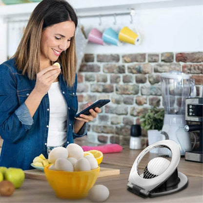 Stainless Steel Egg Slicer – Multifunctional 3-in-1 Slicing Tool for Perfect Eggs
