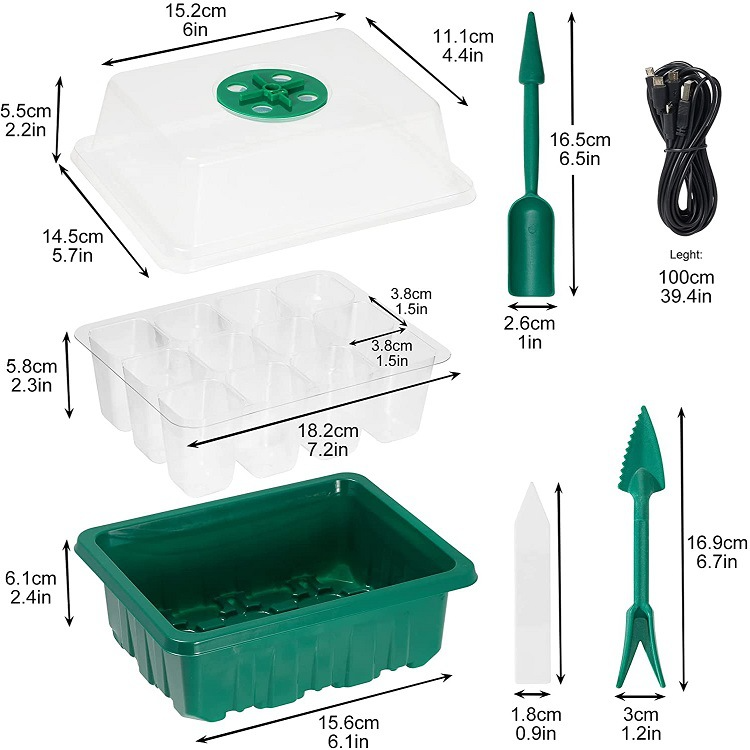 Complete Seed Starter Kit with LED Light – Perfect for Successful Plant Growth and Germination