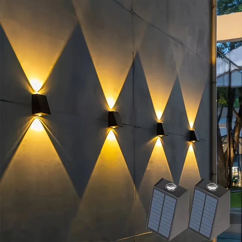 Modern LED Outdoor Wall Light with Dual Lighting – Weatherproof Wall Lamp for House Facade and Garden