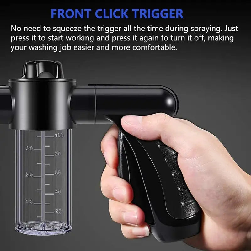 Multifunctional car wash spray gun with microfiber attachment – spray gun for thorough vehicle cleaning