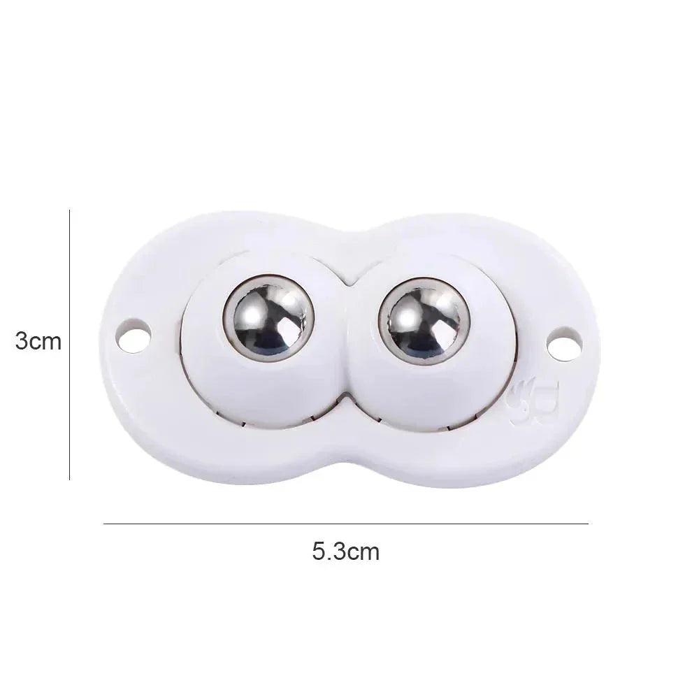 Self-Adhesive Caster Wheels Set of 4 for Furniture and More