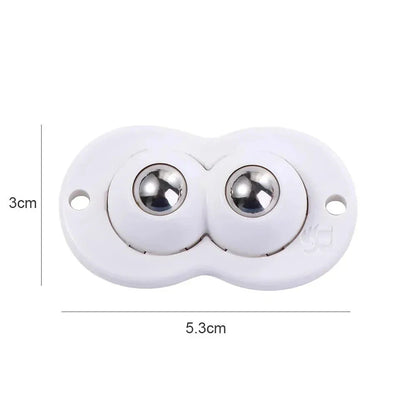 Self-Adhesive Caster Wheels Set of 4 for Furniture and More