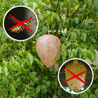 Wasp Nest Deterrent Lamp – Hanging Insect Protection Net Against Wasps and Pests