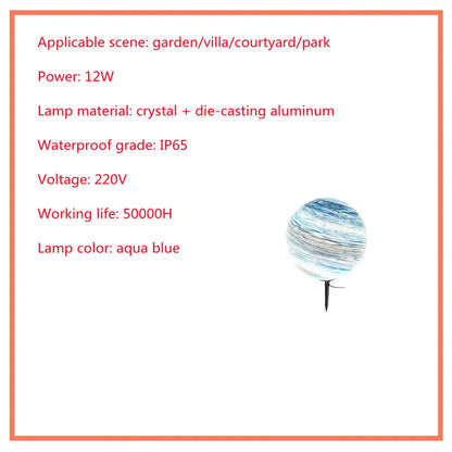 Weather-Resistant LED Garden Globe – Solar-Powered Lawn Light for Outdoor Spaces and Patios