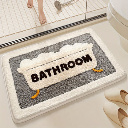 Highly Absorbent Microfiber Bathroom Mat – Non-Slip and Quick-Drying