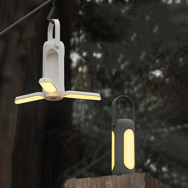 Portable Camping Lamp with Flexible Arms for Tent and Outdoor Use