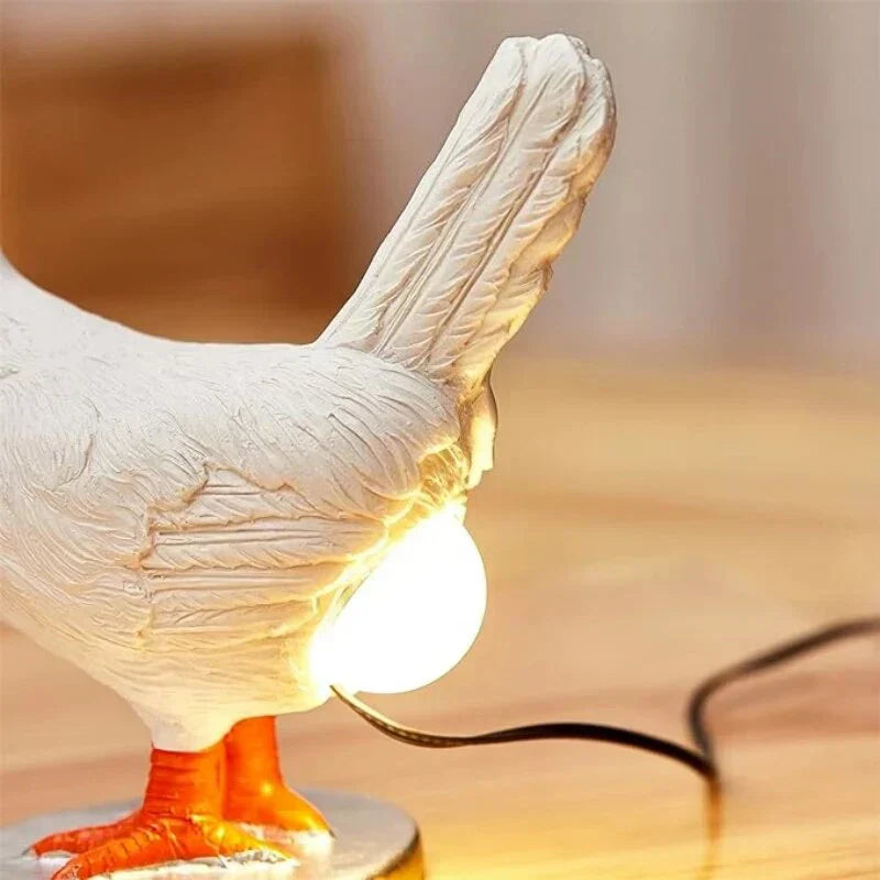 Creative Chicken Table Lamp – Charming Animal Design Lamp for Home Décor