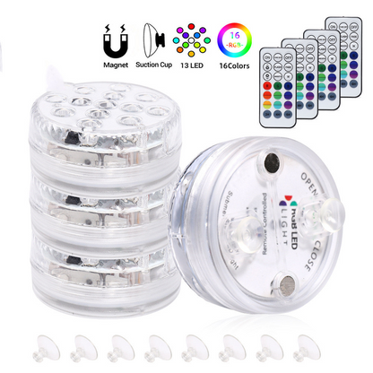 RGB LED Underwater Lighting with Remote Control – Color Changing for Pools, Bathrooms, and Ponds