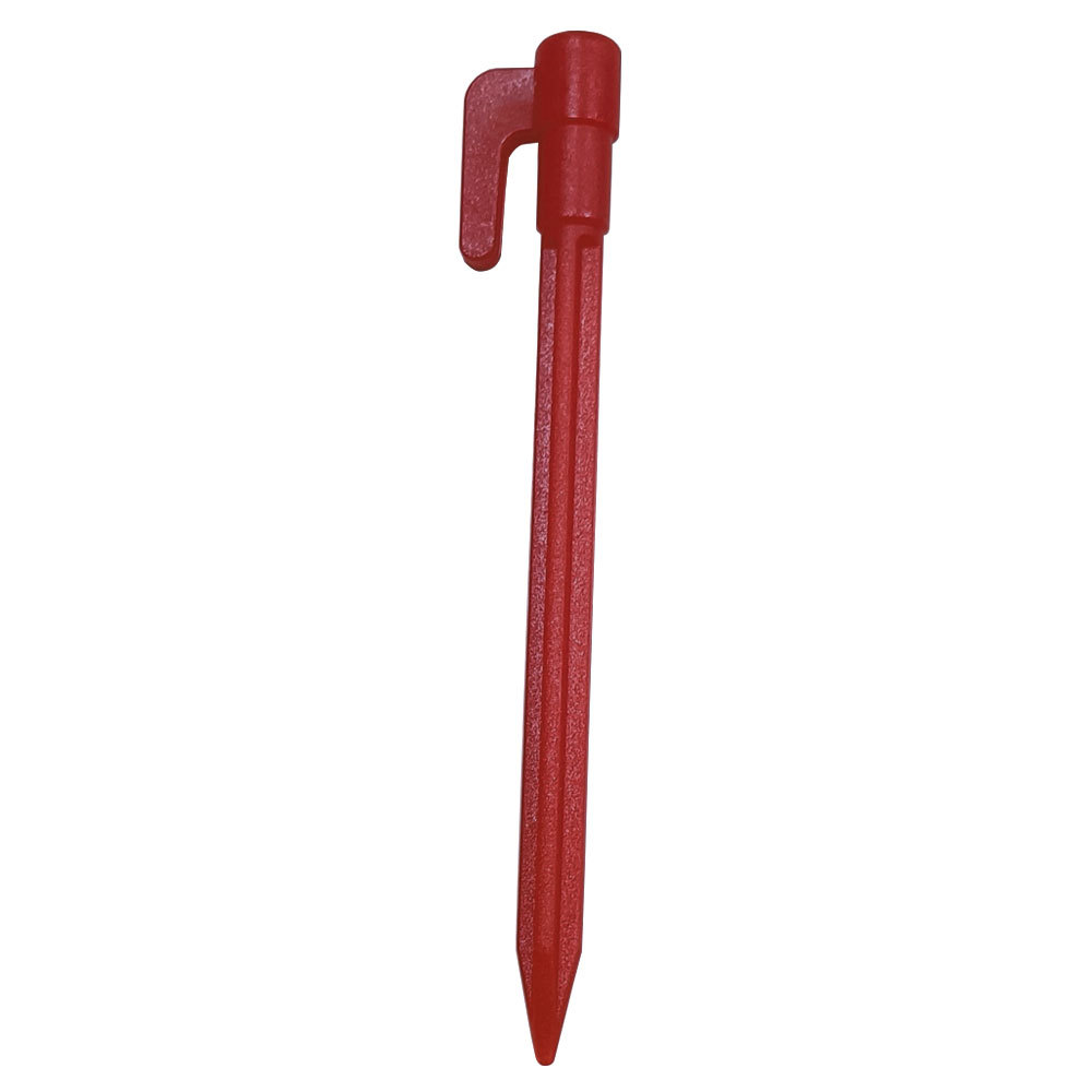 Plastic Tent Pegs with Hooks – Durable Ground Stakes for Camping, Tarps, and Shelters