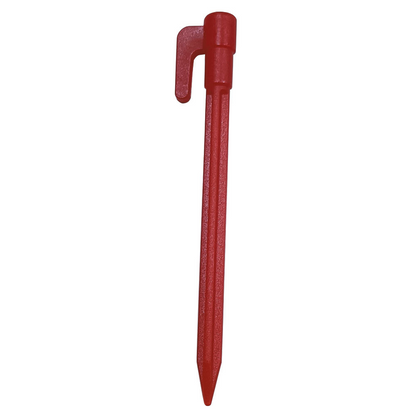 Plastic Tent Pegs with Hooks – Durable Ground Stakes for Camping, Tarps, and Shelters
