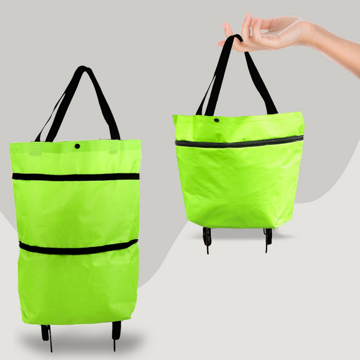 Foldable Shopping Trolley Bag – 2-in-1 Convenience for Everyday Shopping