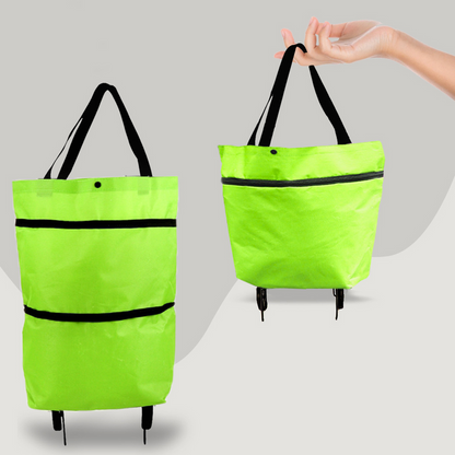 Foldable Shopping Trolley Bag – 2-in-1 Convenience for Everyday Shopping