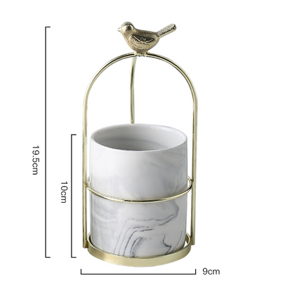 Flower Planters with Bird Design – Decorative Plant Pots for Garden and Balcony