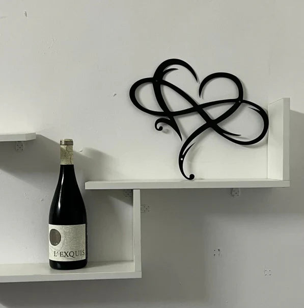 Metal Wall Decoration Infinity Heart