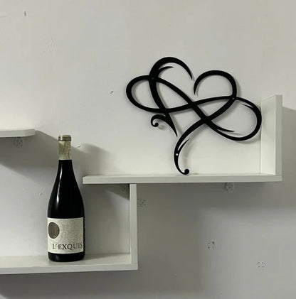 Metal Wall Decoration Infinity Heart