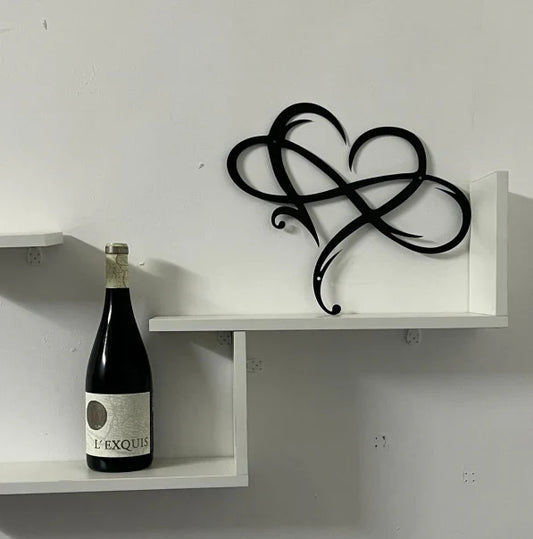 Metal Wall Decoration Infinity Heart