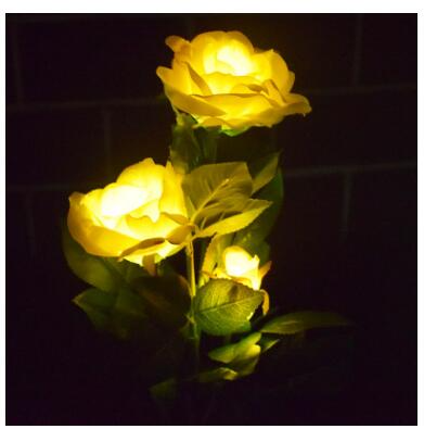 Solar-Powered Rose Lights – Garden Stakes with Solar Panel for Ambient Outdoor Lighting