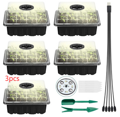 Complete Seed Starter Kit with LED Light – Perfect for Successful Plant Growth and Germination