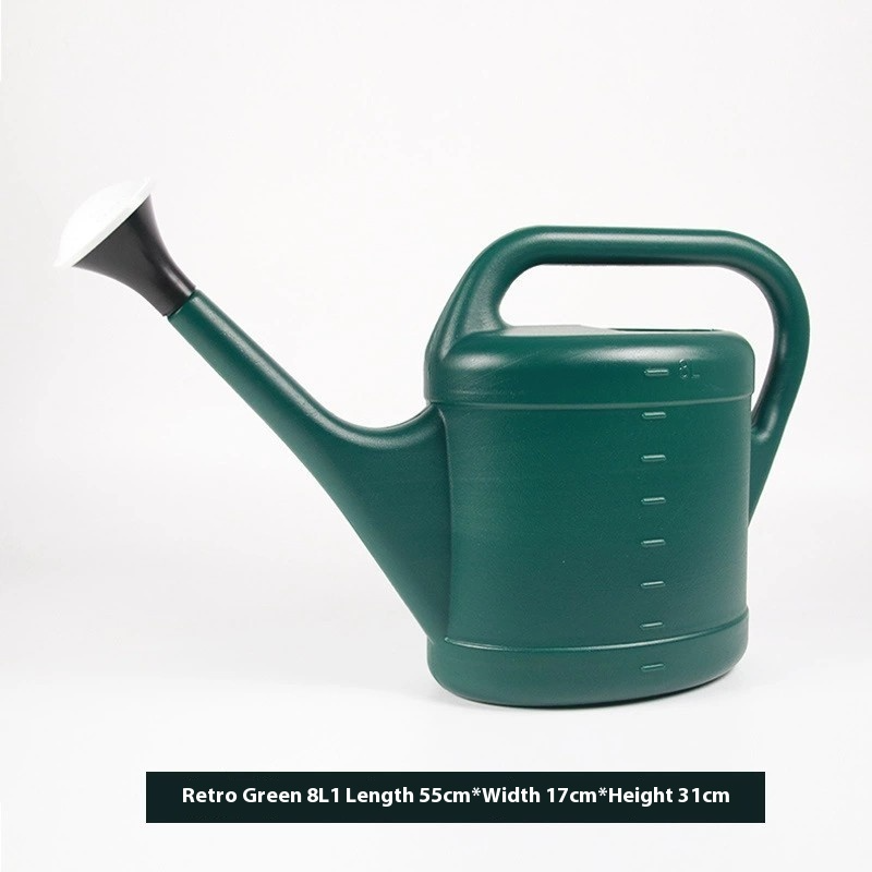 Large-Capacity Plastic Watering Can with Long Spout – Ideal Watering Can for Garden Care and Plant Watering