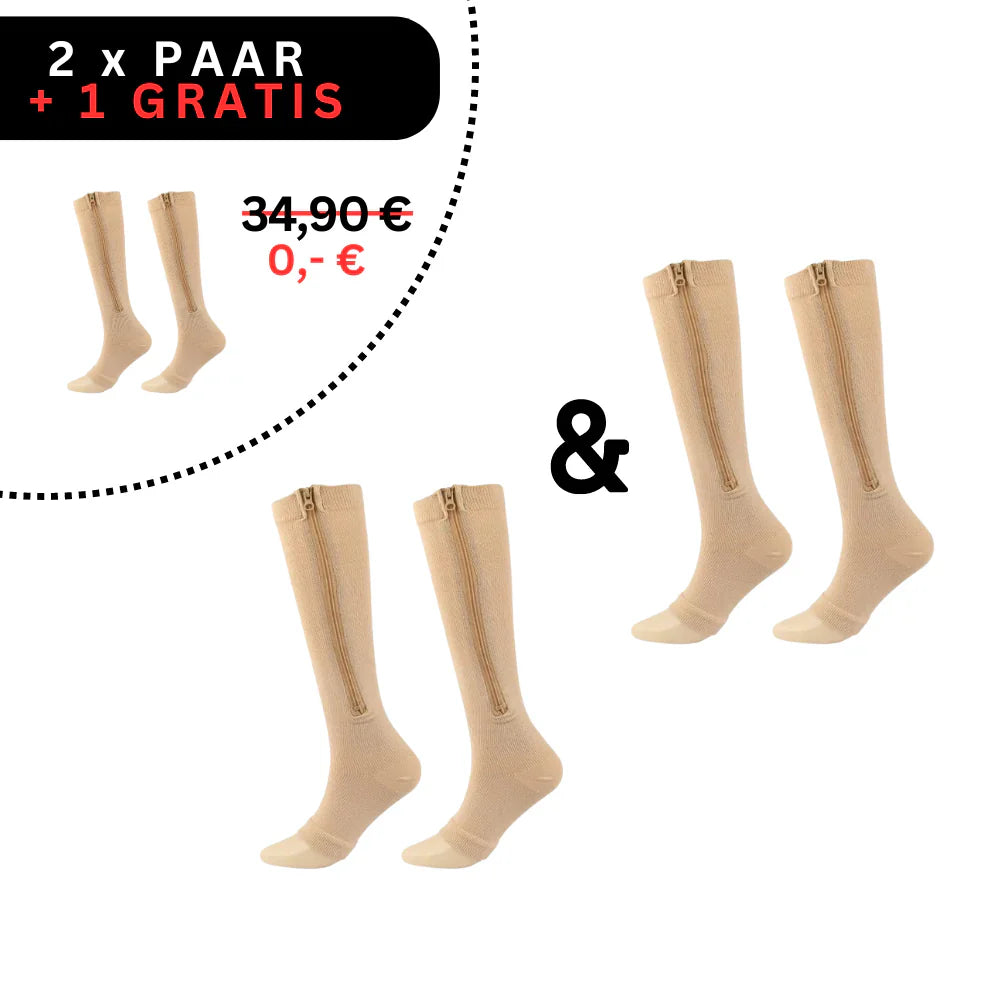 Compression Socks with Zipper for Comfortable Wear
