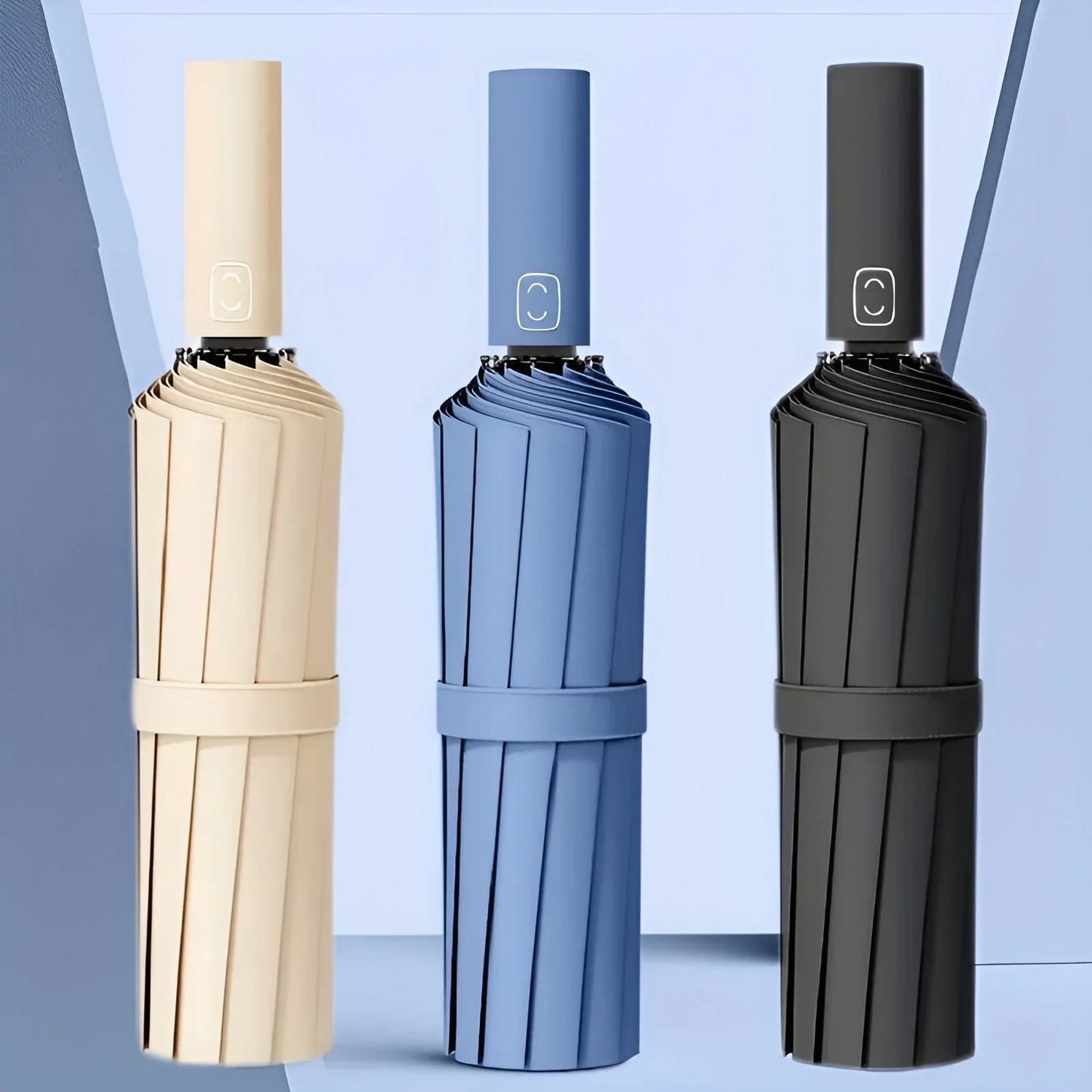 Eco-Friendly Double Umbrella with UV Protection and Adjustable Handle