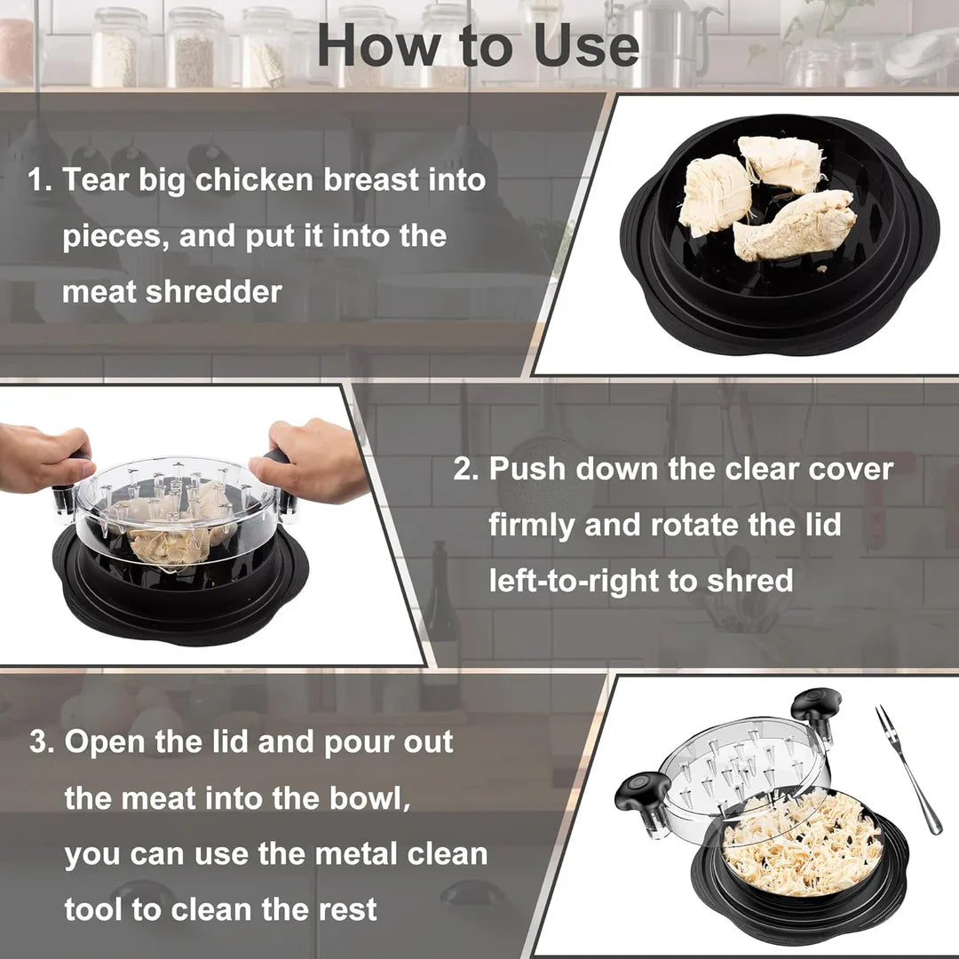 Ergonomic Chicken Shredder – Efficient Meat Preparation Tool for Effortless Shredding