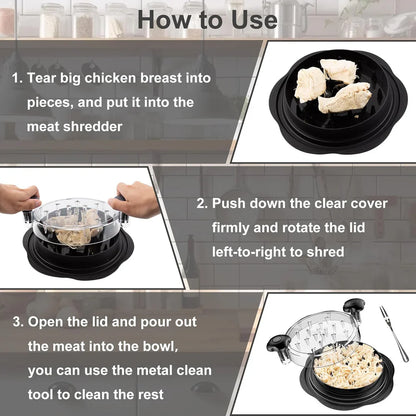 Ergonomic Chicken Shredder – Efficient Meat Preparation Tool for Effortless Shredding